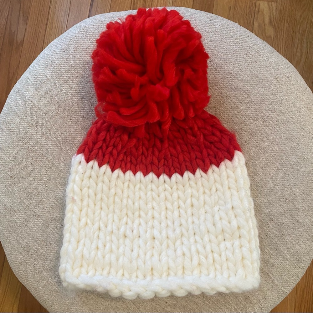 Free People Cozy Up Color Block Pom Beanie - Picture 5 of 6